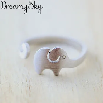 

2019 Fashion Elephant Rings For Girls Christmas Gifts Adjustable Ring Luxury Jewelry Wholesale