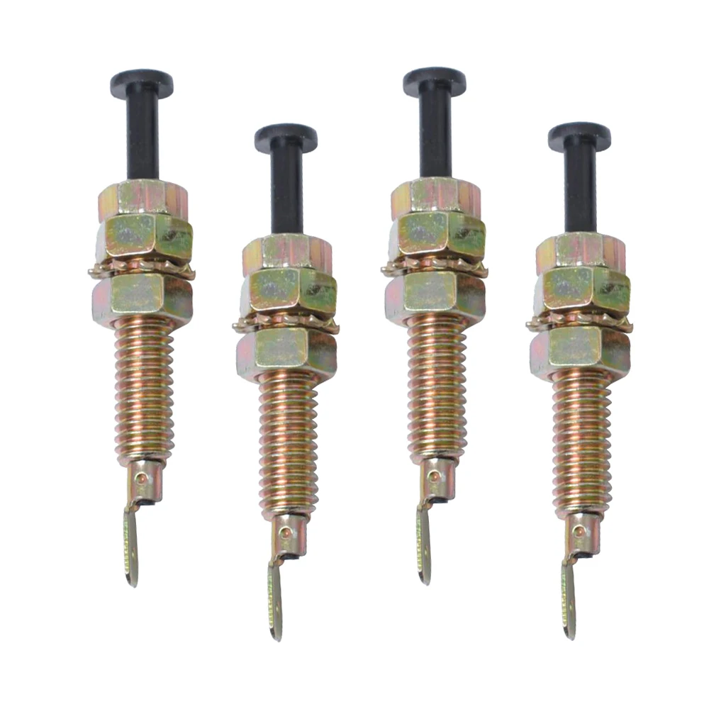 4pcs Universal Car Truck Door Trunk Alarm Light Hood Jamb Pin Switch Bonnet Length: 70mm / 2.75