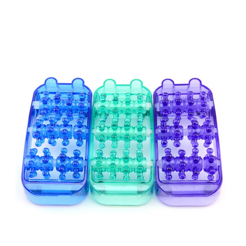 2x New foot massage acupuncture acne home massager plastic feet massage three rows active massage 2x New foot massage acupuncture acne home massager plastic feet massage three rows active massage