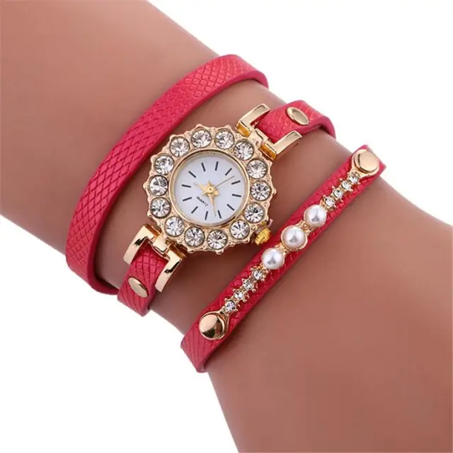 Popular Womens Watches trend retro bracelet watch lady Stylish Simplicity Crysta Popular Womens Watches trend retro bracelet watch lady Stylish Simplicity Crysta