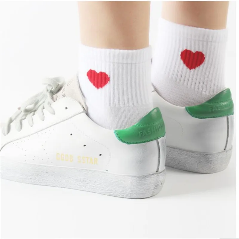 

Cute Heart Socks preppy style Female Socks Warm Comfortable Cotton Spring And Summer Hot Sale Women Socks