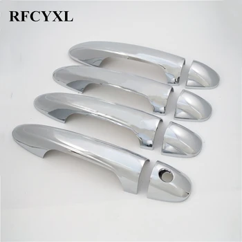 

Car Styling Door Handle Cover For Toyota Innova 2016 ABS Chrome Car Stickers Auto Accessories Free shipping