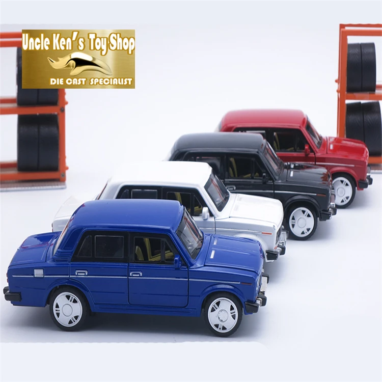  15CM Russia LADA 2106 Diecast Model Car Metal Car Kids Boys Gift Toys With Openable Door/Pull Back 