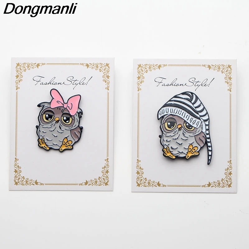 P2862 Dongmanli аксессуары для пар с милой совой лучшего друга металлические
