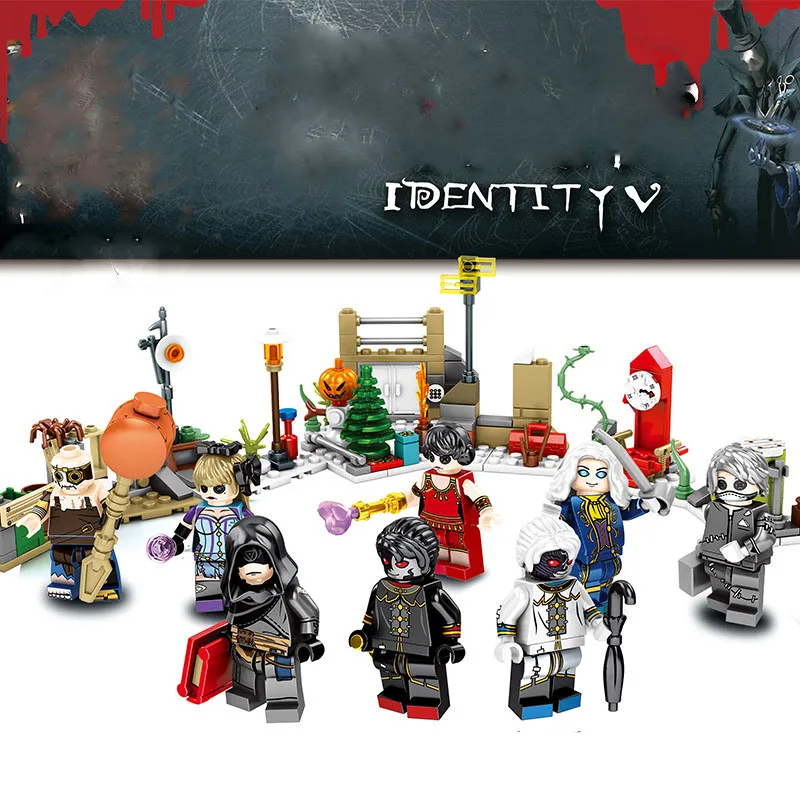 

Military Series Super heroes Game Identity V Military factory Big Size Clown Figures Building Blocks Toys For Gifts