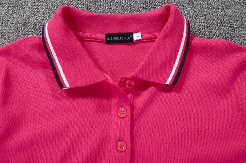 Высокое качество летние новые женские рубашки поло с коротким рукавом с ...