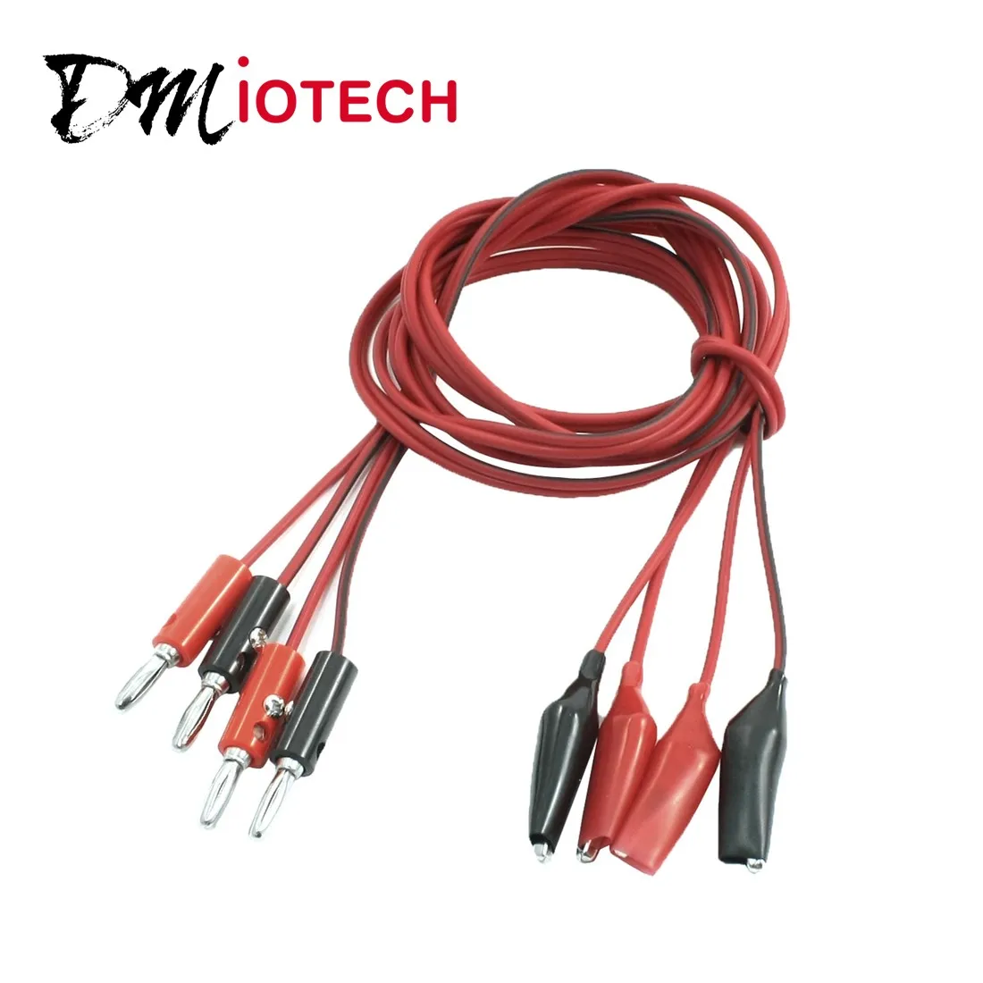 Une paire Multimètre Connecteur Adaptateur Double 4 mm Banana TEST CABLE 106 cm