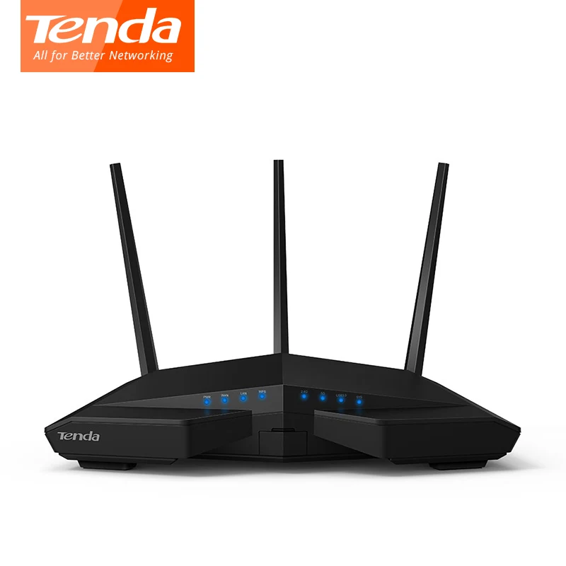 

English Firmware Tenda AC18 Smart Dual Band WI-FI Router 1900Mbps 2.4GHz/5GHz With USB3.0 802.11ac Repeater Remote Control APP