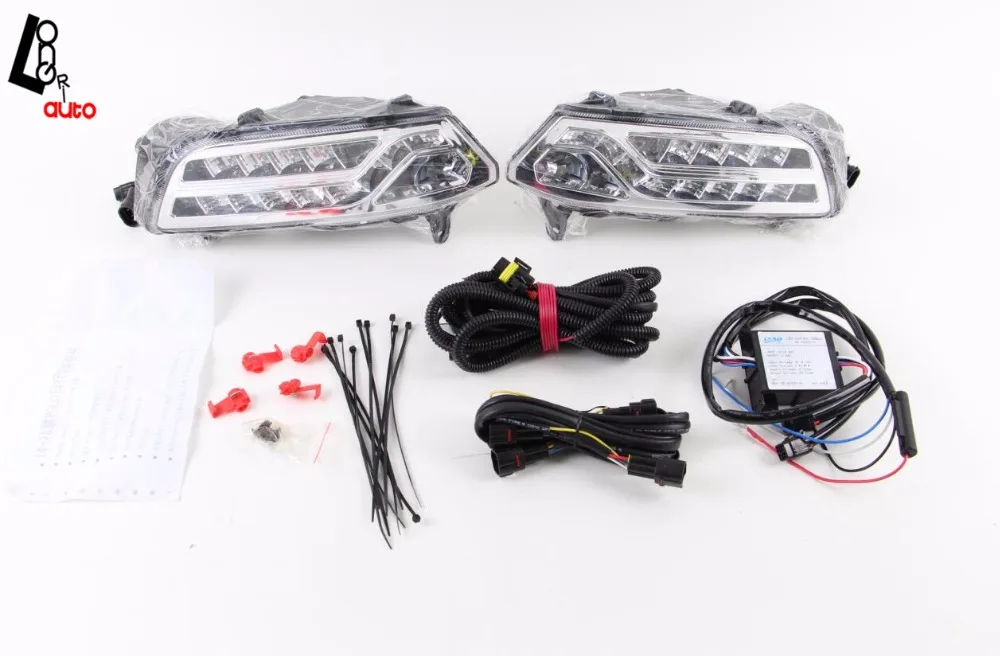 

car styling Auto Accessories LED Daytime Running Lights with turn signal Daytime For Volkswagen Polo 2014 -2015