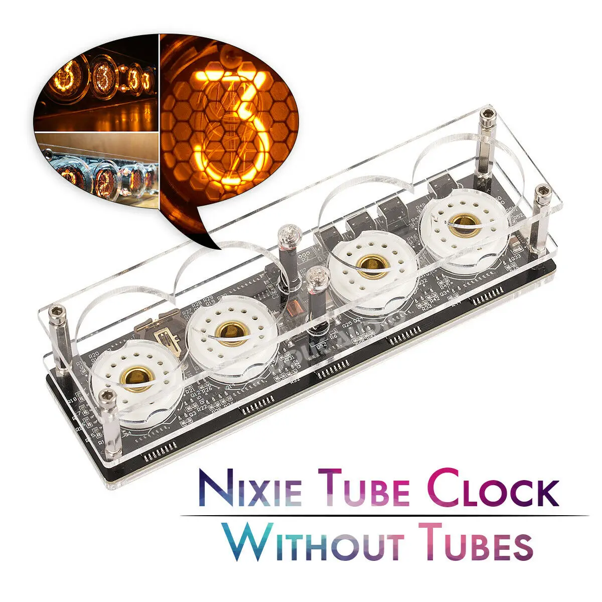 Мини цифровые часы Nobsound Nixie в стиле ретро набор для самостоятельного
