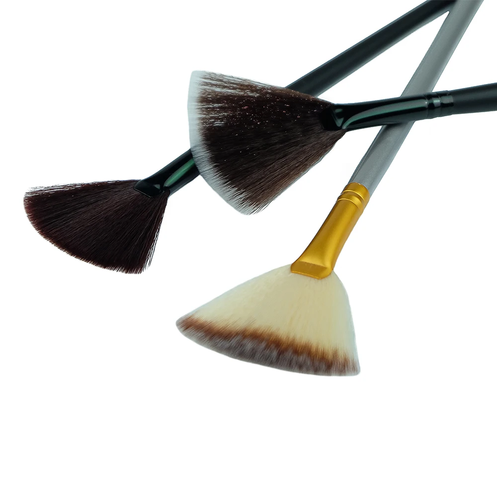 1 Piece Soft Fan Brush For Cosmetic Make Up Tool Blush Fan Makeup