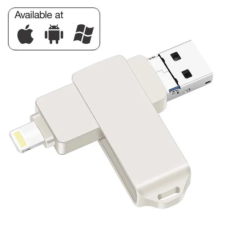 3 в 1 USB флеш-накопители для iPhone/Android 16G 32 GB 64 GB 128 GB USB флешка портативный флэш-накопитель Usb 3,0 внешний флэш-накопитель карта памяти