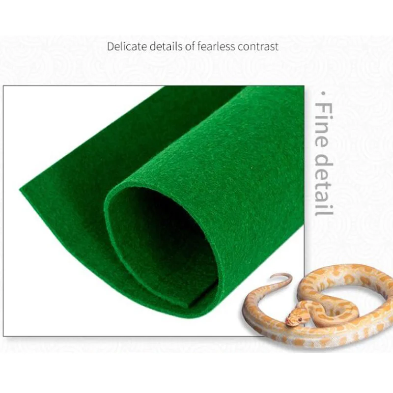 Tanie 80x40cm gady dywan Liner węże jaszczurki Terrarium duża miękka klatka podłoga zielony materiał nawilżający podstawka dolna