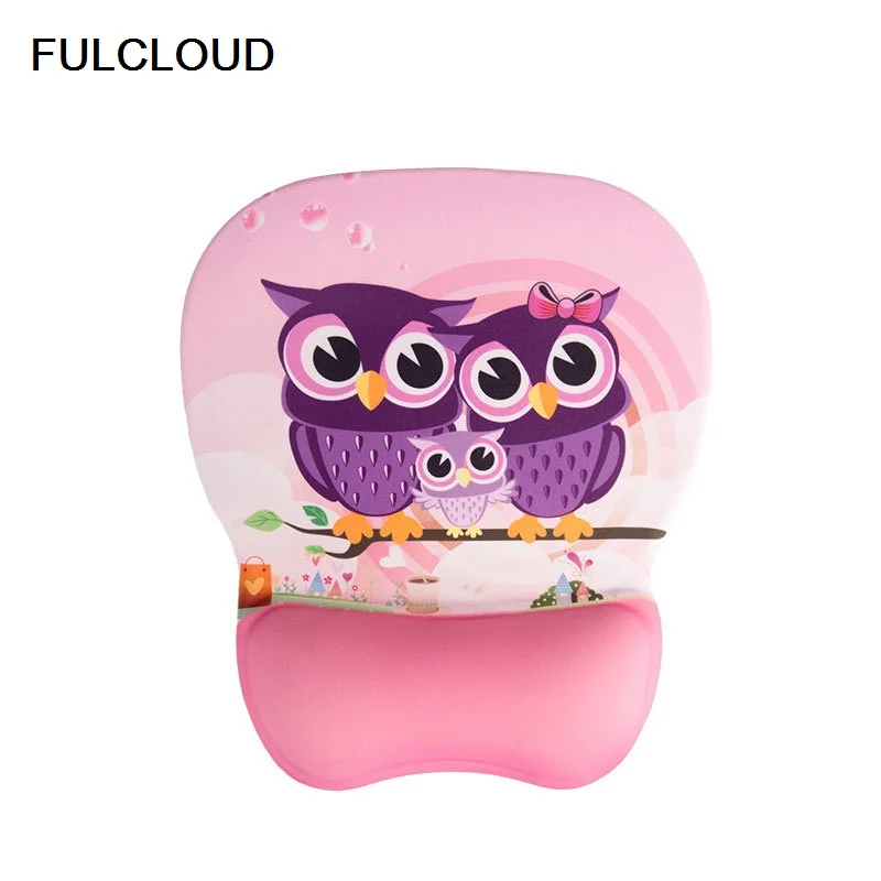 

New 240*210*30m Lovely Cartoon cute silicone wrist strap antiskid mouse pad anti-skid hand pillow wrist pad free shipping