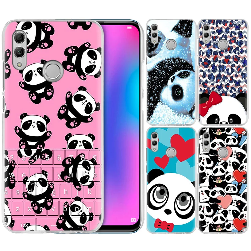 

Funny Cartoon Panda Case for Huawei Honor 8X Y9 9 10 Lite Play 8C 8S 8A Pro V20 20i 10i Y6 Y7 2019 Hard PC Cute Capa Phone Cover