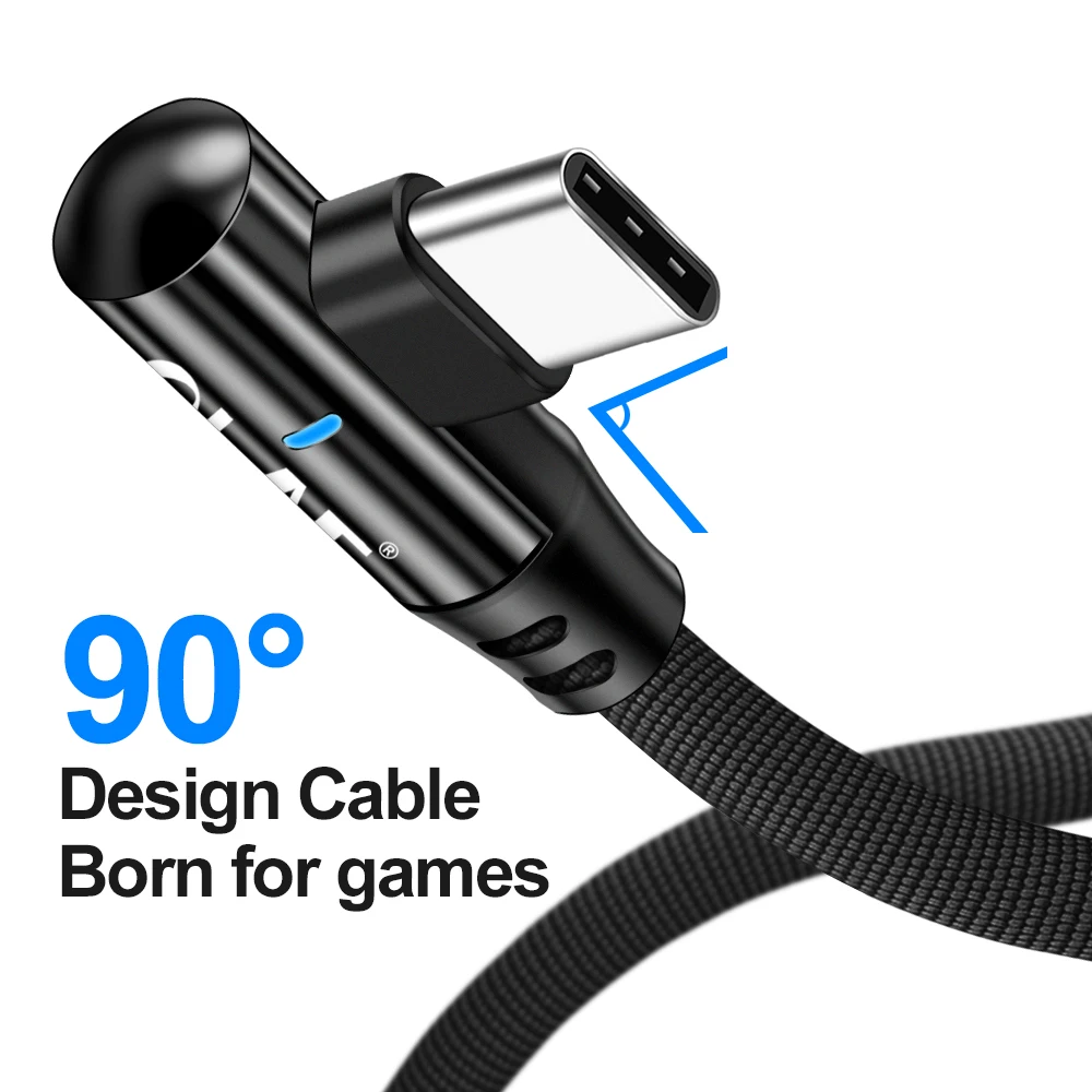 أولاف USB نوع C كابل لسامسونج غالاكسي S10 S9 S8 زائد شياو mi mi 9 سريع شحن USB-C شاحن المحمول الهاتف USBC نوع-C كابل