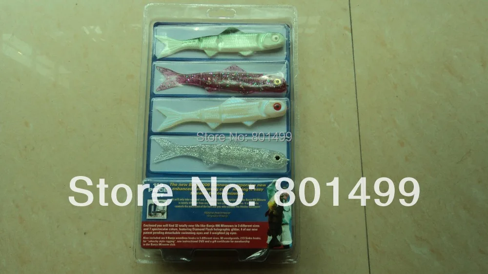 1set/lots (1set=110pcs) BRAND New Surprize BANJO MINNOW Fishing Lures Soft  fishing lure/bait - AliExpress