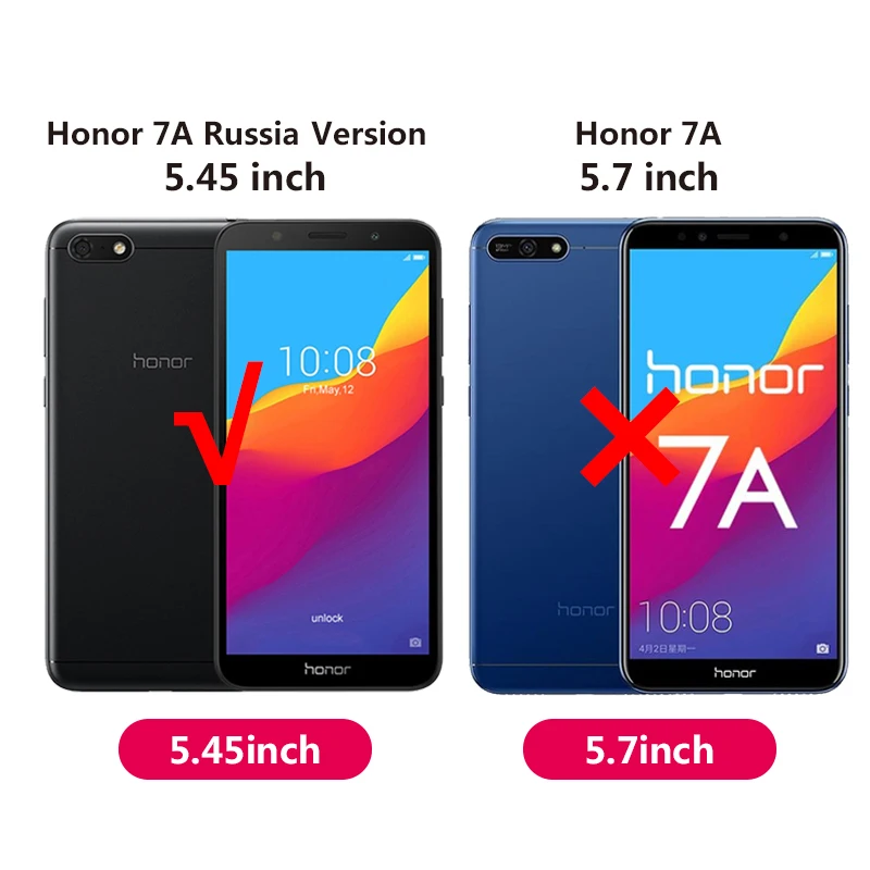 Чехол для honor 7A чехлы Huawei Honor чехол на заднюю панель с диагональю 5 45 дюйма из