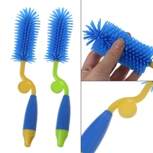 Многофункциональная щетка для детской бутылочки 360 Вращение bottlebritch силиконовая Грудное вскармливание соска очистка скребок для бокалов комплект