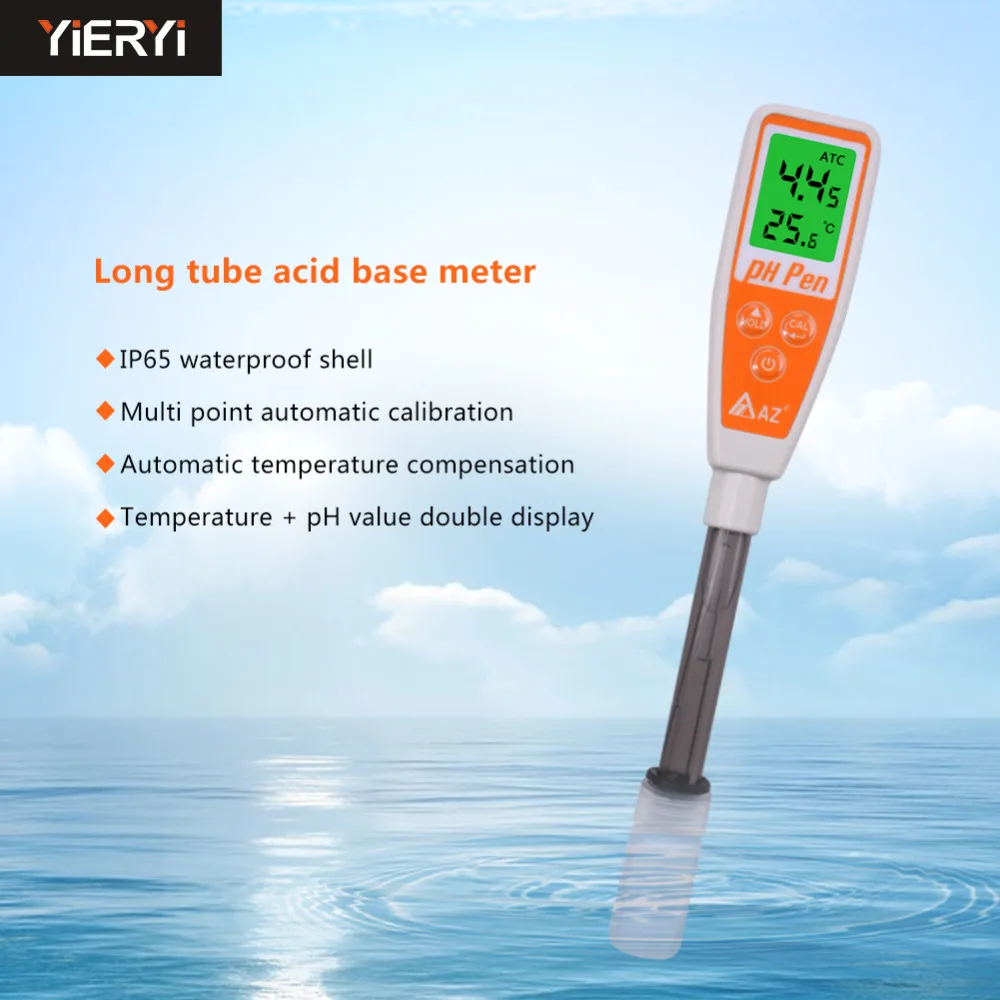 

yieryi AZ8692 IP65 Handheld PH meter water quality tester with ATC for laboratory Drinking water aquaculture water