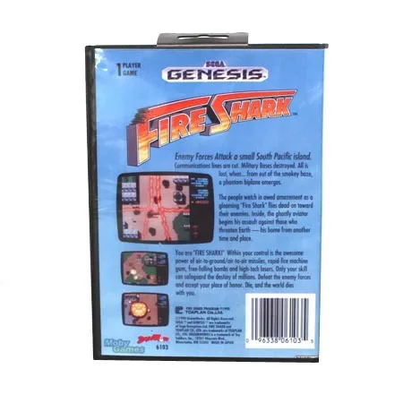 16 бит игра Sega Mega Drive картридж с розничной коробкой-пожарная Акула игровая карта для системы Megadrive Genesis