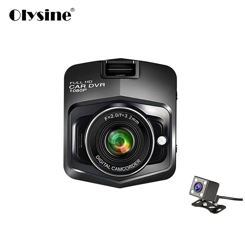  Olysine Original Mini Car DVR Dash Camera Full HD 1080P Dash Cam Dual Lens Video Recorder G-sensor 
