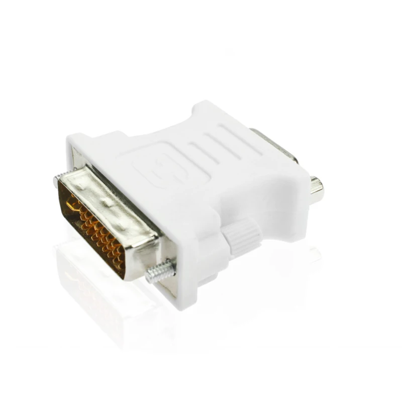 Amkle DVI в VGA адаптер конвертер DVI 24+ 5 Pin штекер VGA Женский 1080P видео конвертер для HDTV компьютера ПК ноутбука проектор