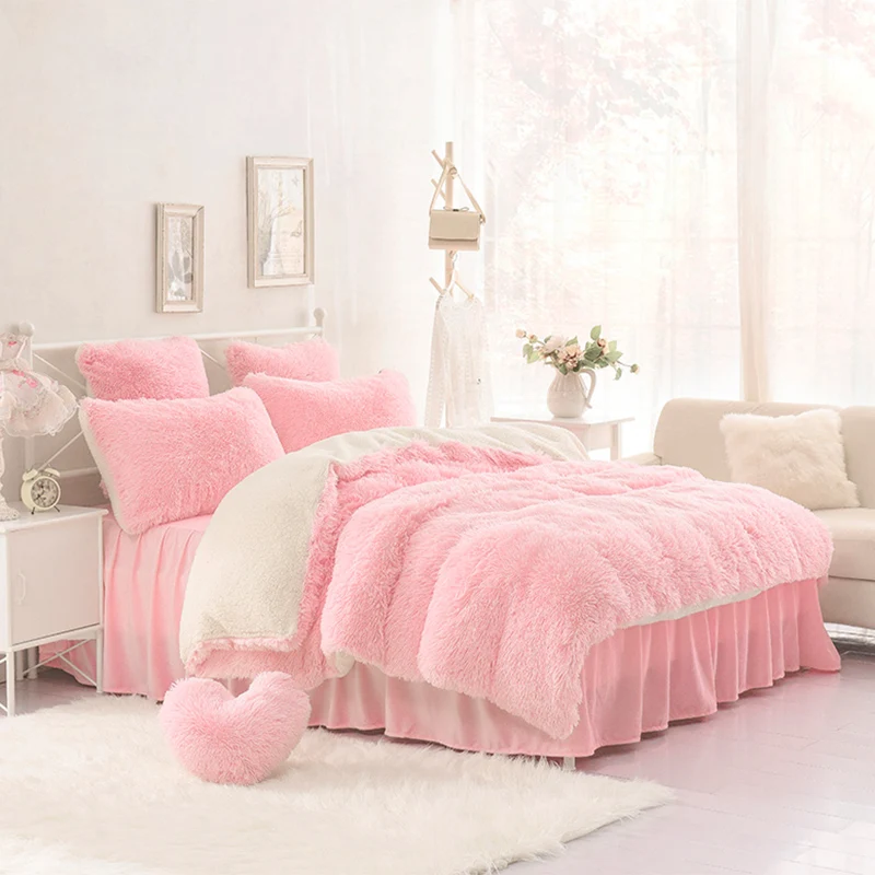Buy 2017 New Warm fleece fabric Bedding Set Twin Full