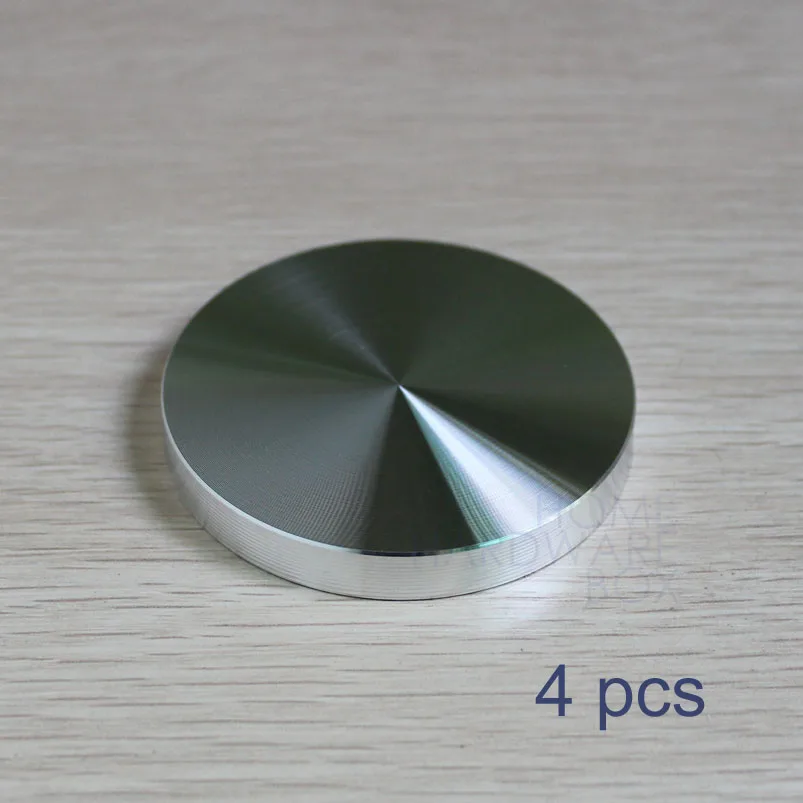 60mm 2 3/8" diameter 4x aluminum disc glass table top adapter attaching