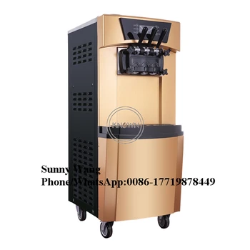 

20-30L/h 3 Flavors Table Top Soft Ice Cream Machine Price/ Ice Cream Maker for Restaurant