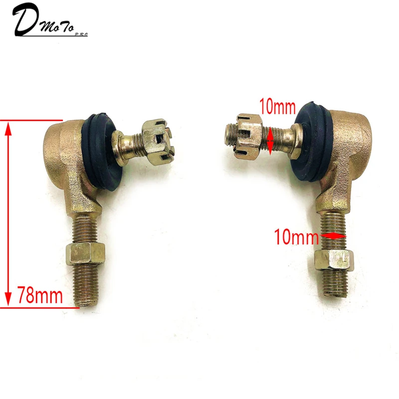1 Пара Металл M10 Наконечник поперечной рулевой тяги шаровой шарнир для 50cc 70cc 90cc 110cc 125cc 150cc 200cc 250cc квадроцикл вездеход 4-Wheeler