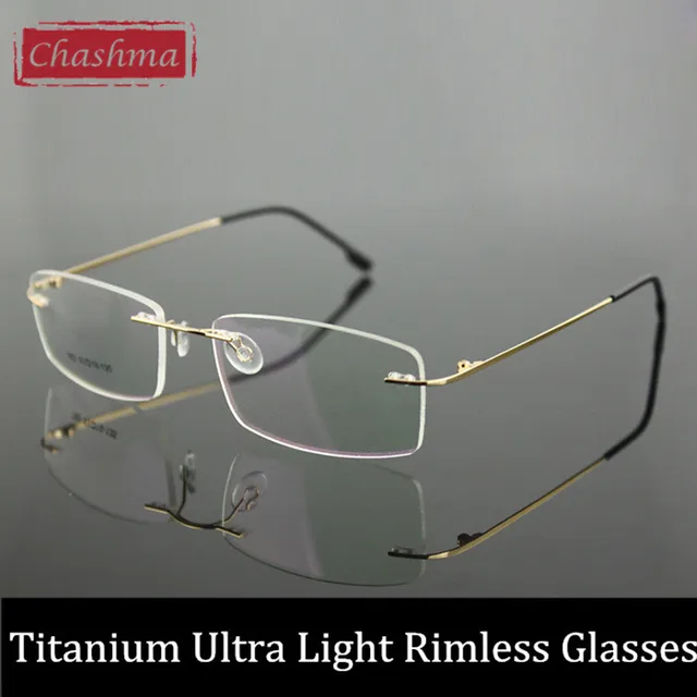 Buy Chashma Women and Men Prescription Spectacles Light Rimless Optical Glasses