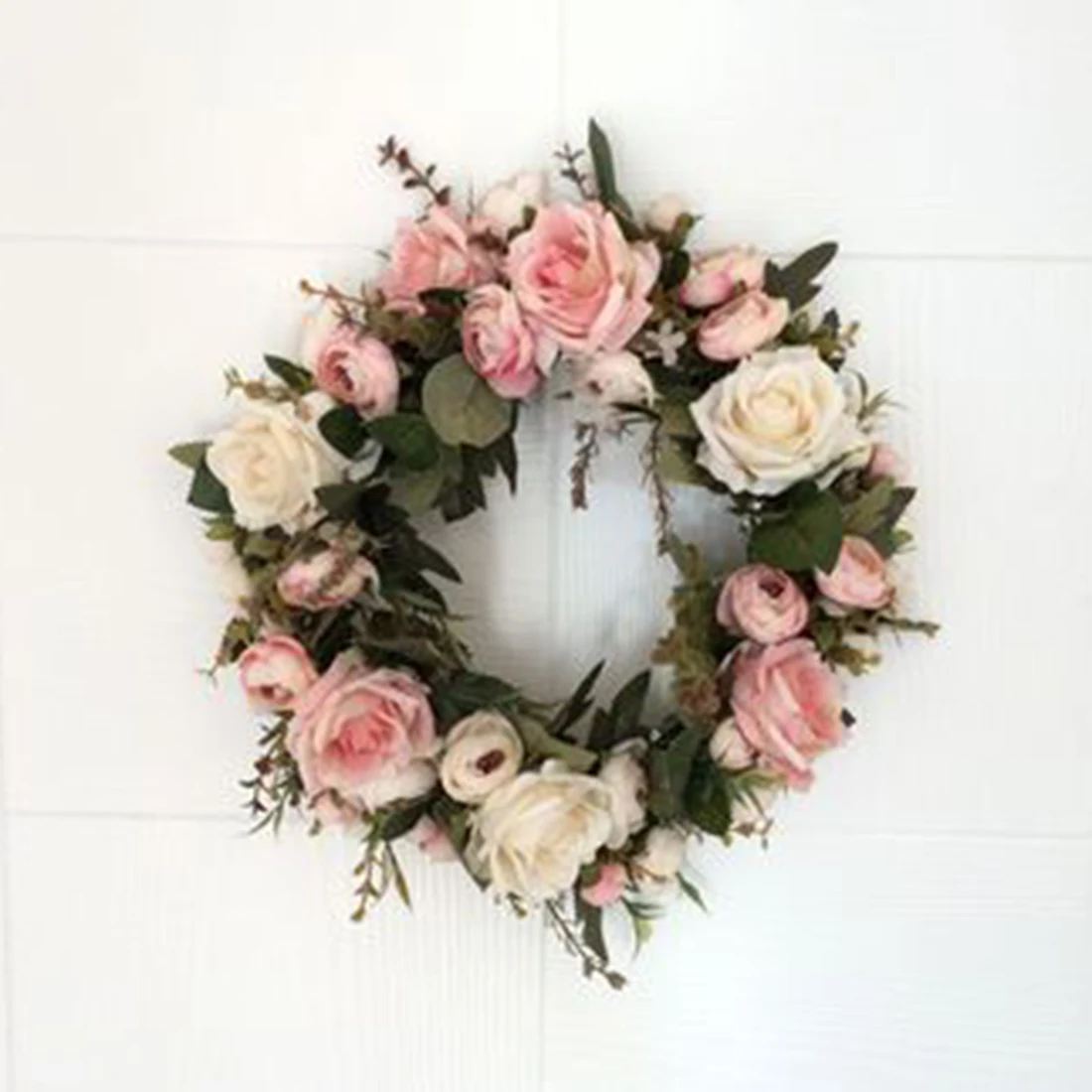 Silk Artificial Flowers Wreaths Artificial Garland For Wedding Decoration Door Home Party Decor Perfect Quality