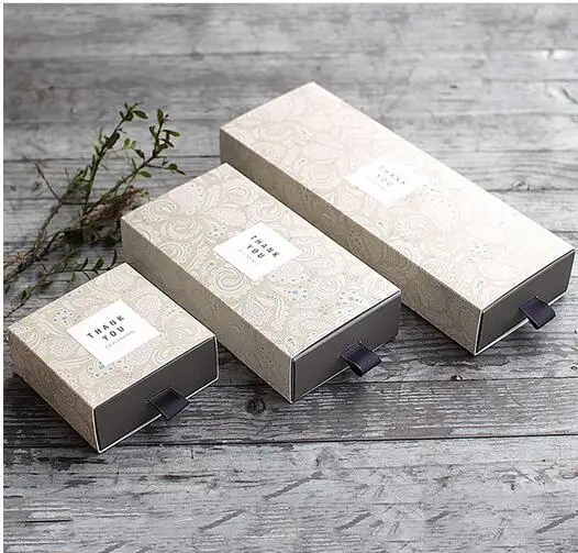 

20pcs/lot Kraft Tea Drawer-type Creative gift box soap tea pull box cosmetic drawer carton
