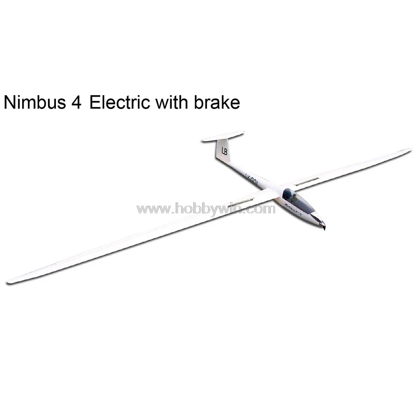 Электрический планер Nimbus 4000 мм с тормозным приводом мотором кок воздушного винта
