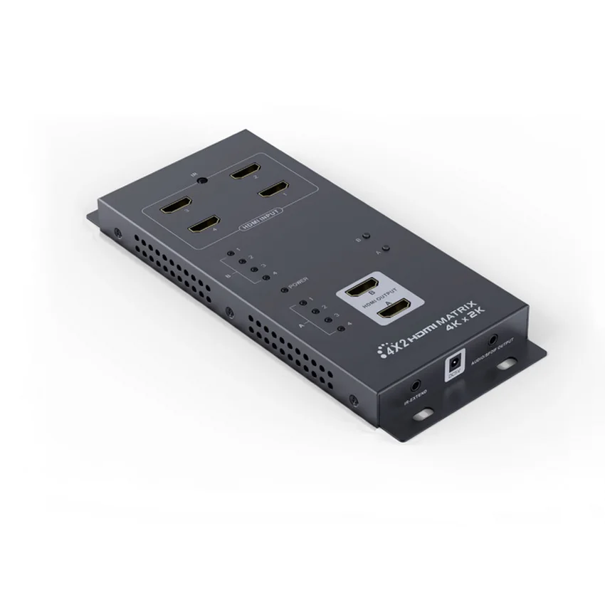 4X2 HDMI матричный коммутатор разветвитель Selector 4K * 2K 1 4 V 4x2 удлинитель аудио