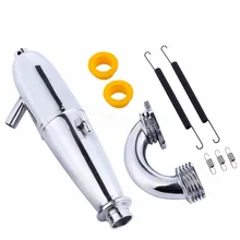 1 Set HSP 81084 Aluminum Exhaust Pipe & Spring for RC 1:8 RC Model Car 28CXP Nitro Engine Motor Parts Power Buggy