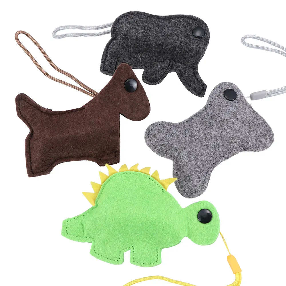 

2 packs Cute Portable Pet Supplies Animal Shape Outdoor Dog Poop Bags Dog Waste Cleaning Supplies Poop Bags