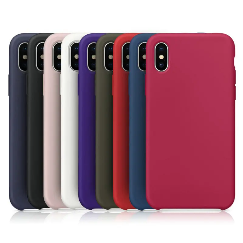 Original-Have-LOGO-Official-Silicone-Case-for-iPhone-X-For-iPhone-10-Phone-Cover-Cases-For