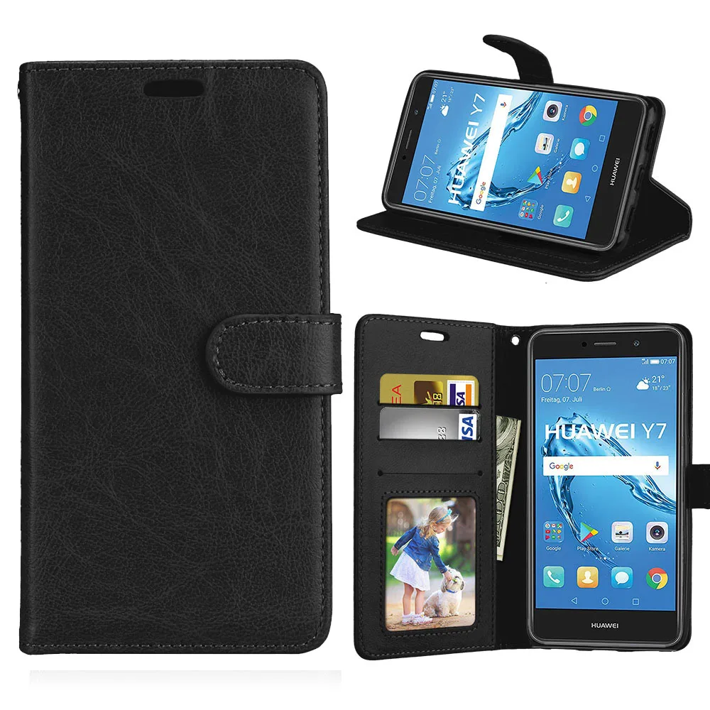 

Card Wallet Flip PU Leather 5.1For Huawei Y7 Case For Huawei Y7 2017 Cell Phone Back Cover Case