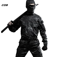 CQB открытый военный камуфляже Камуфляжный костюм Охота Одежда Пеший Туризм куртка+ брюки
