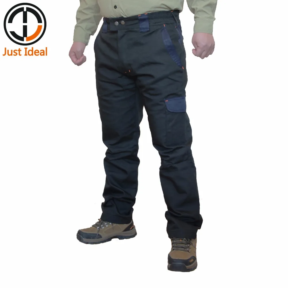 Мужские Прочные и прочные брюки для работы, износостойкие парусиновые брюки, повседневные брюки, приталенная версия, брендовая одежда ID706
