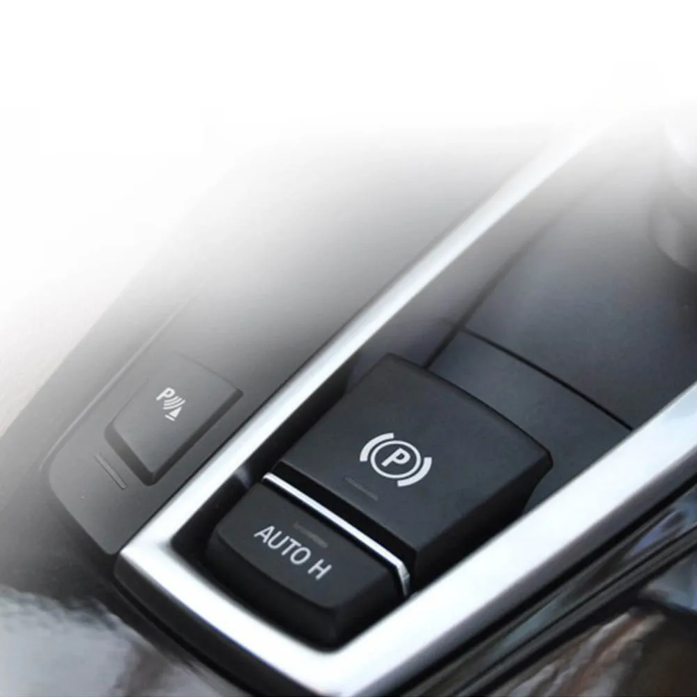 Новая Автомобильная кнопка переключатель для ручного рычага стояночного тормоза P переключатель Обложка для BMW 5 7 серии F01 F02 F07 F10 F11 2009