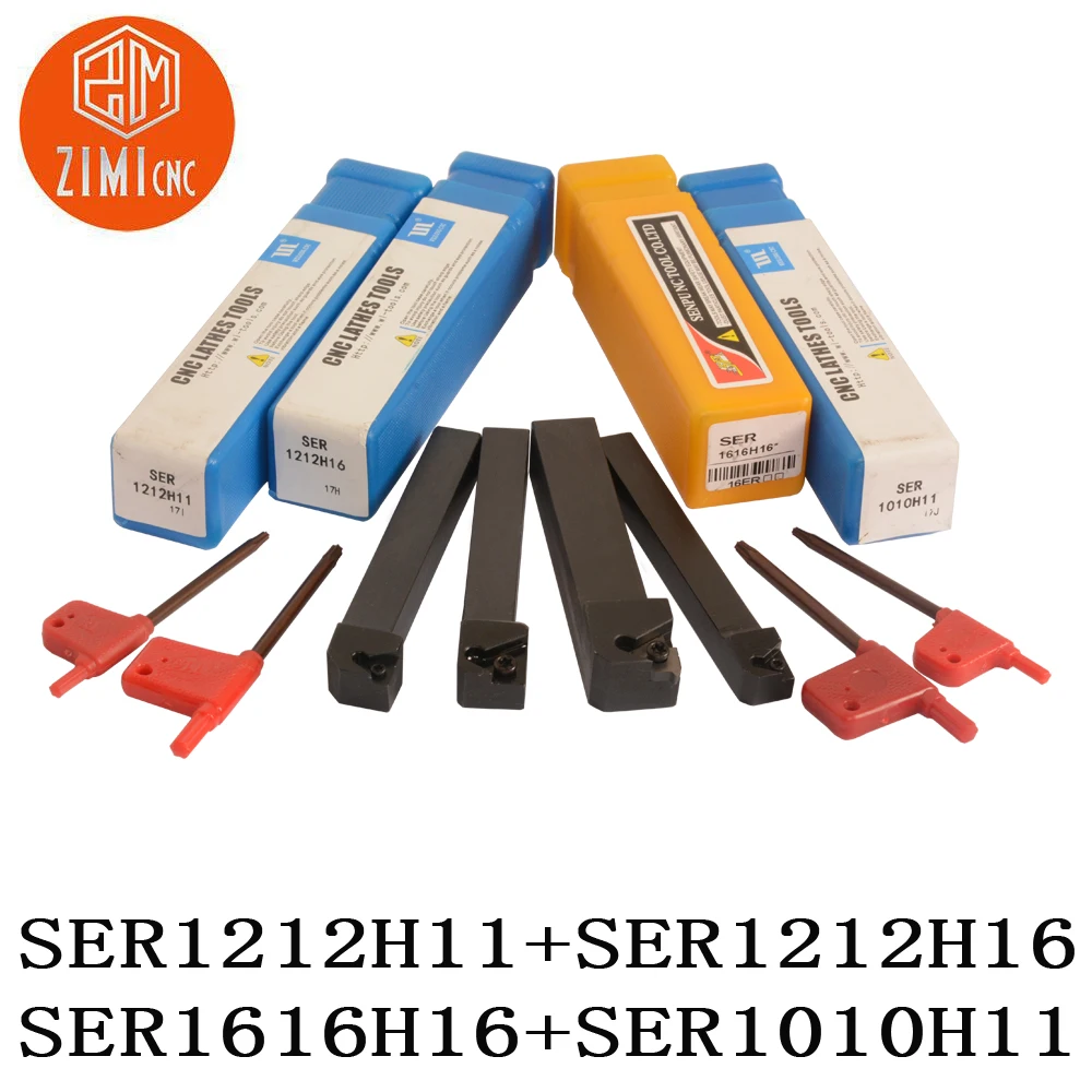 

SER1010H11 SER1212H11 SER1212H16 SER1616H16 CNC External thread Turning tool rod Lathe Turning Tool Holder Boring Bar