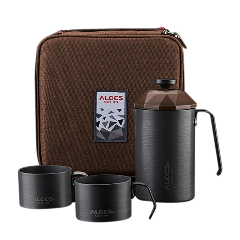 

Alocs Kw-K25 Outdoor Camping Travel Coffee Pot Coffee Cup French Filter Coffee Pot Teapot Household Portable Law Press Hand Co