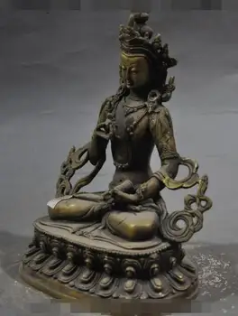 

S02744 Tibet fane Bronze Joss Vajrasattva Vajradhara Buddha Kwan-Yin Bodhisattva Statue