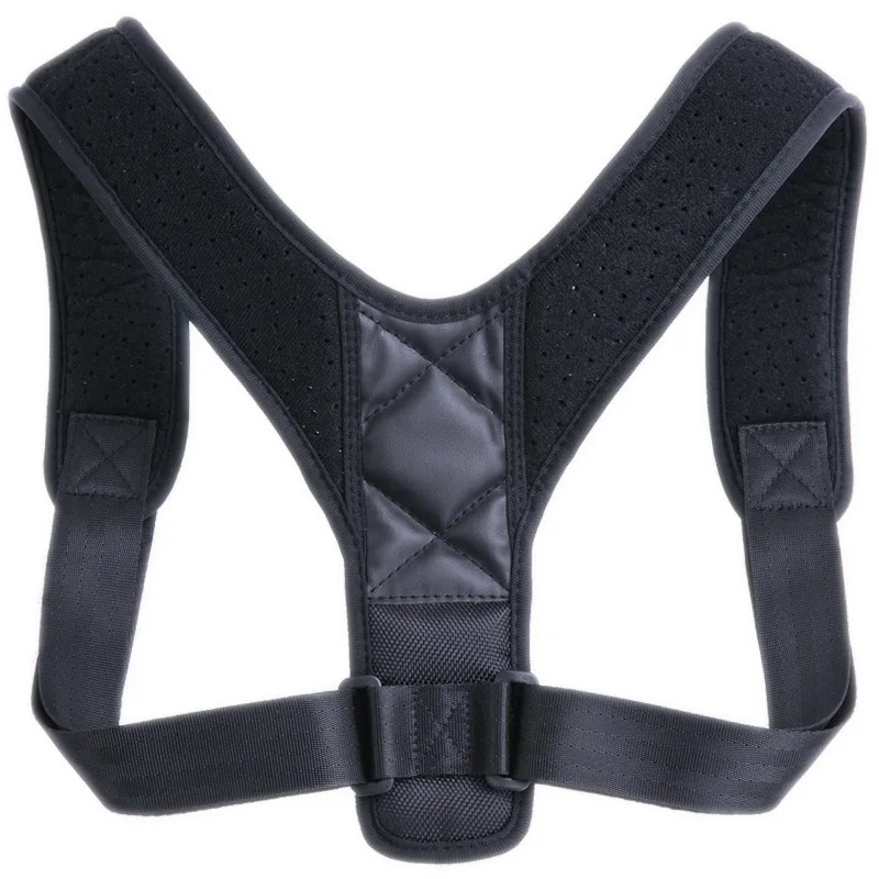 Корректор осанки на спине, поддерживающий пояс для спины, регулирующий магнитную терапию для унисекс - Цвет: Black Belt