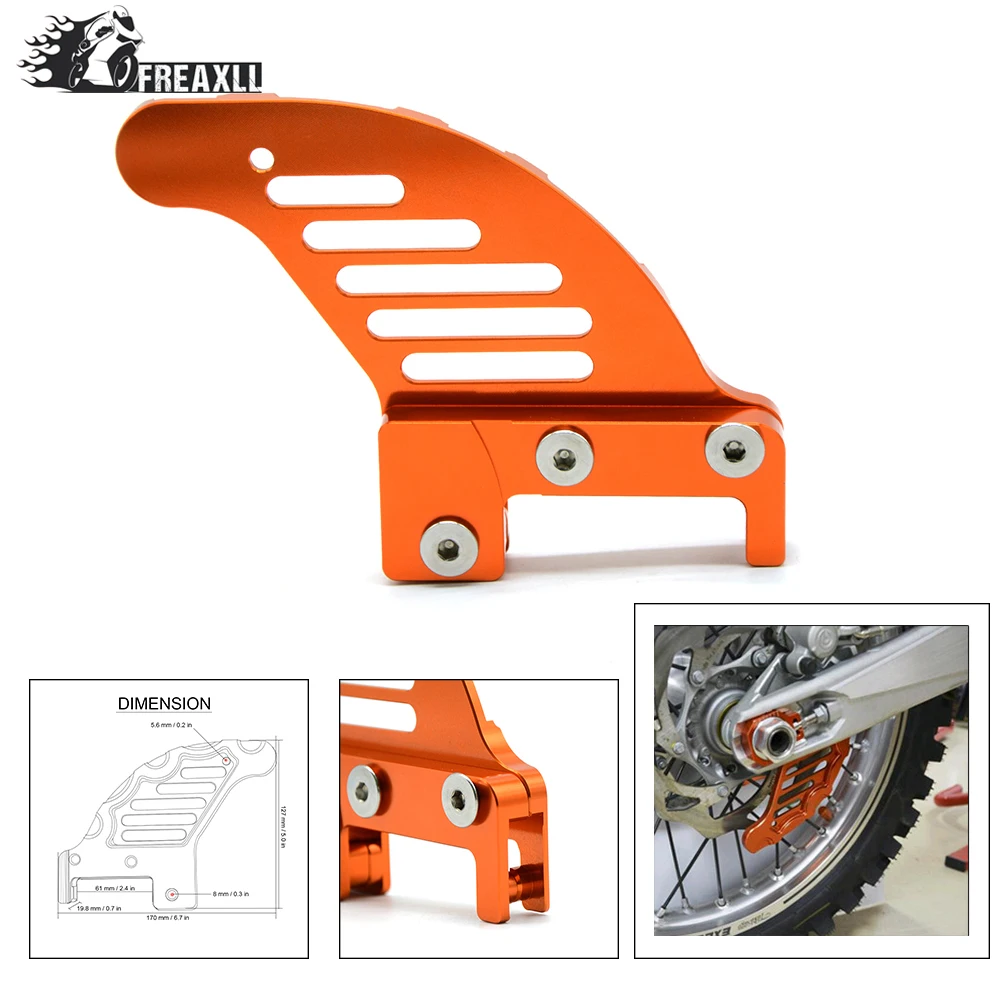 

dirt bike Motorcycle accessories cnc aluminum Rear brake disc guard potector For KTM 125 SX/EXC 2003-2014 For Husaberg