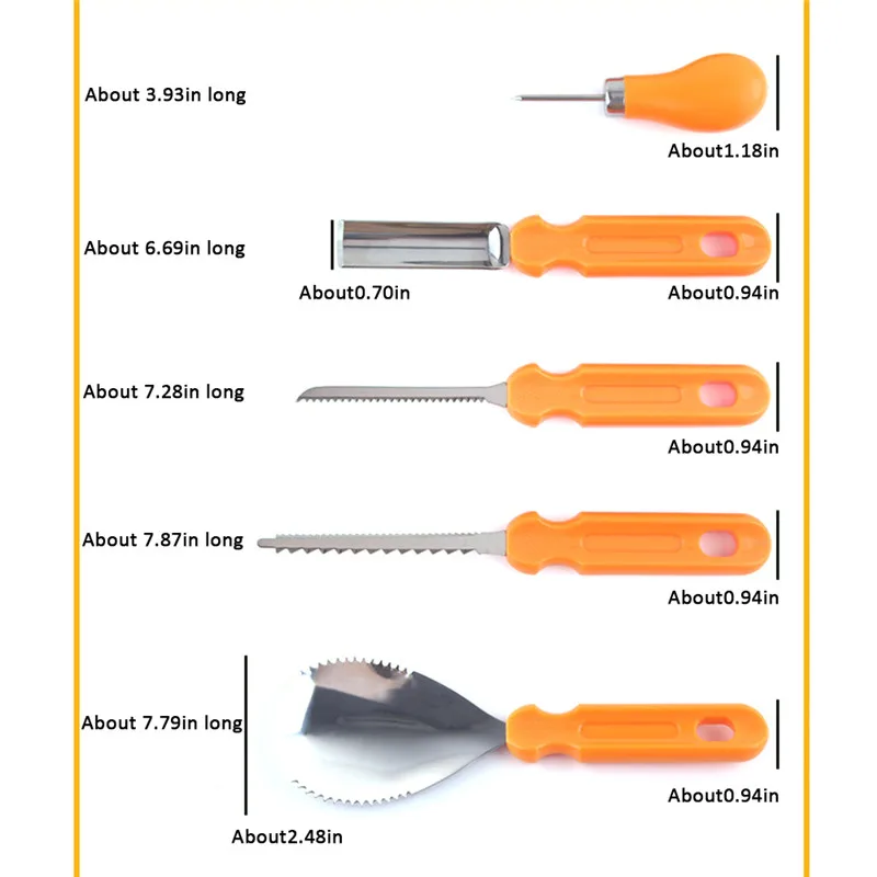 514 PCS 1Set Carving Tools Kit Vegetable Fruit Food Chisel Kitchen Cutting Peeler Slicer Safe Pumpkin knives Tool Suit  (4)