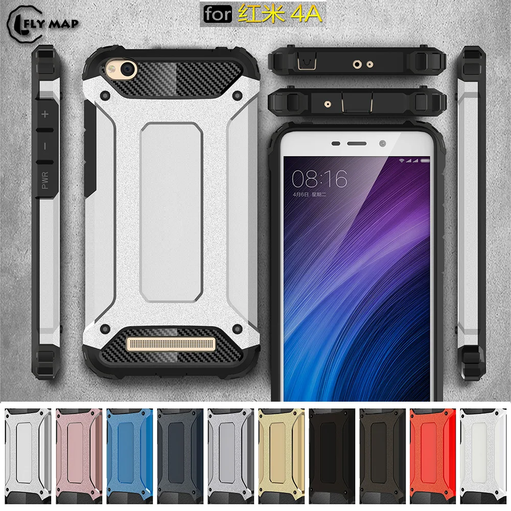PC Armor TPU Case for Xiaomi Redmi 4A 4 A LTE Silicon Anti-Shock Hard Protection Cover for Redmi4a Xiao Red mi A4  Fitted Case
